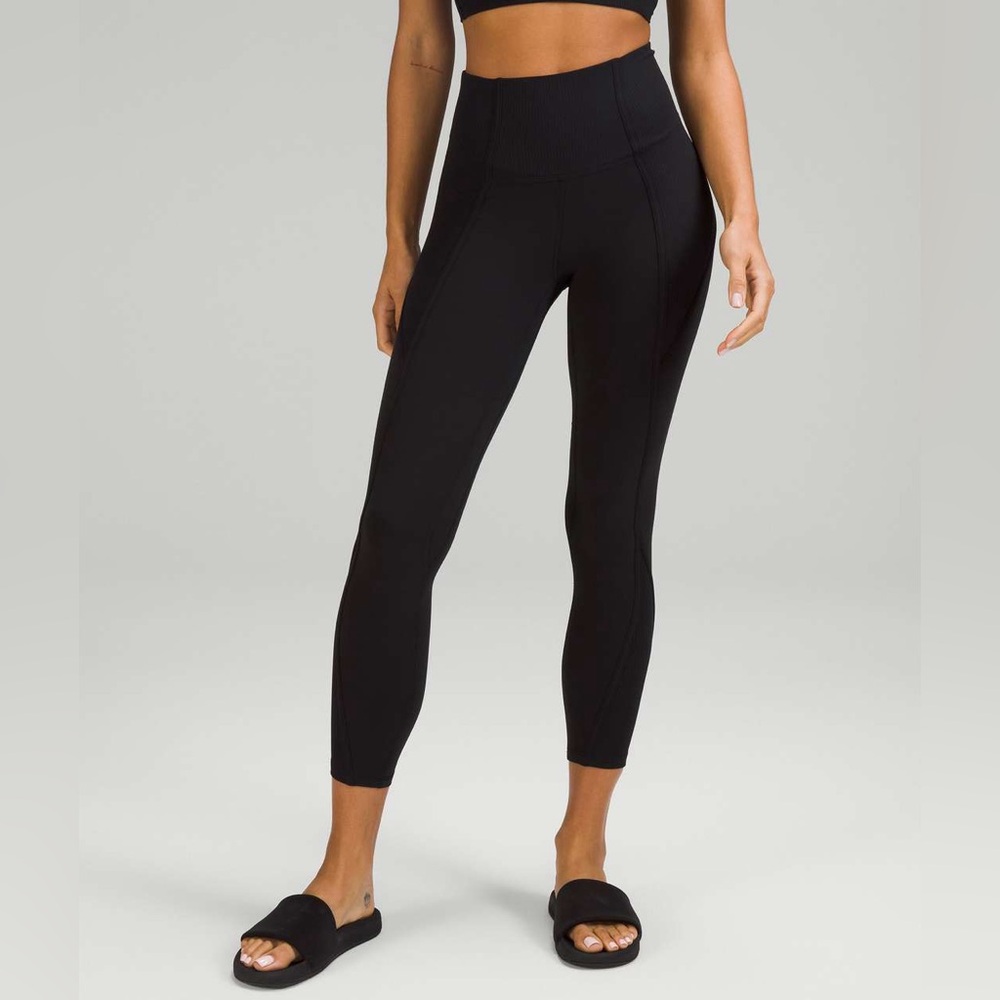 LuLulemon Align High-Rise Cropped Ankle Black Tights